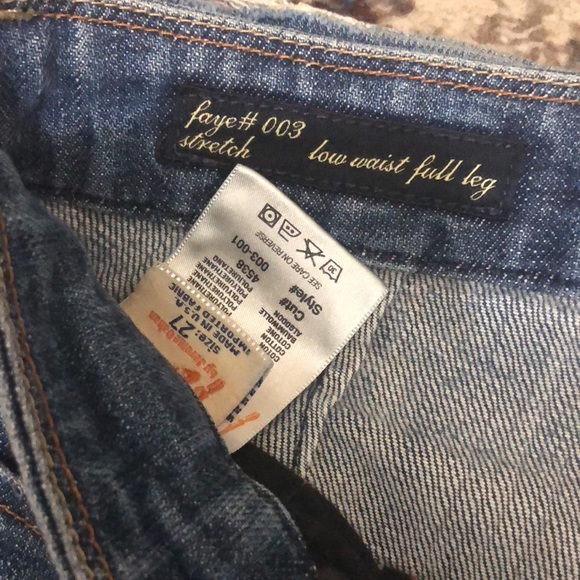 COH FAYE STRETCH low waist full leg Jeans SZ 27 - Picture 11 of 14